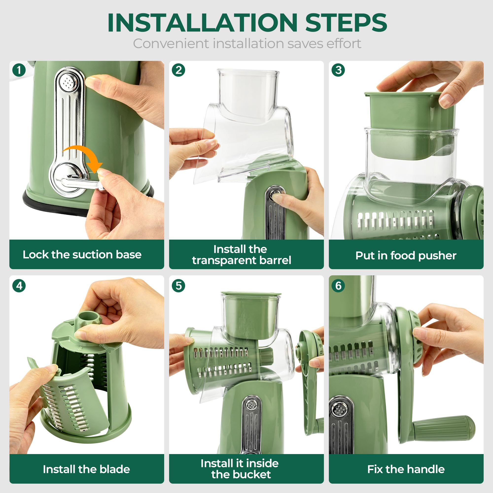 SUSTEAS easy-clean design lets you disassemble for thorough cleaning
