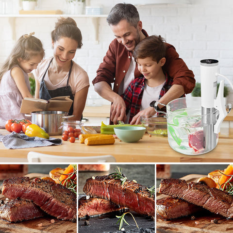 SUSTEAS in-use kitchen setup showing versatile sous vide use