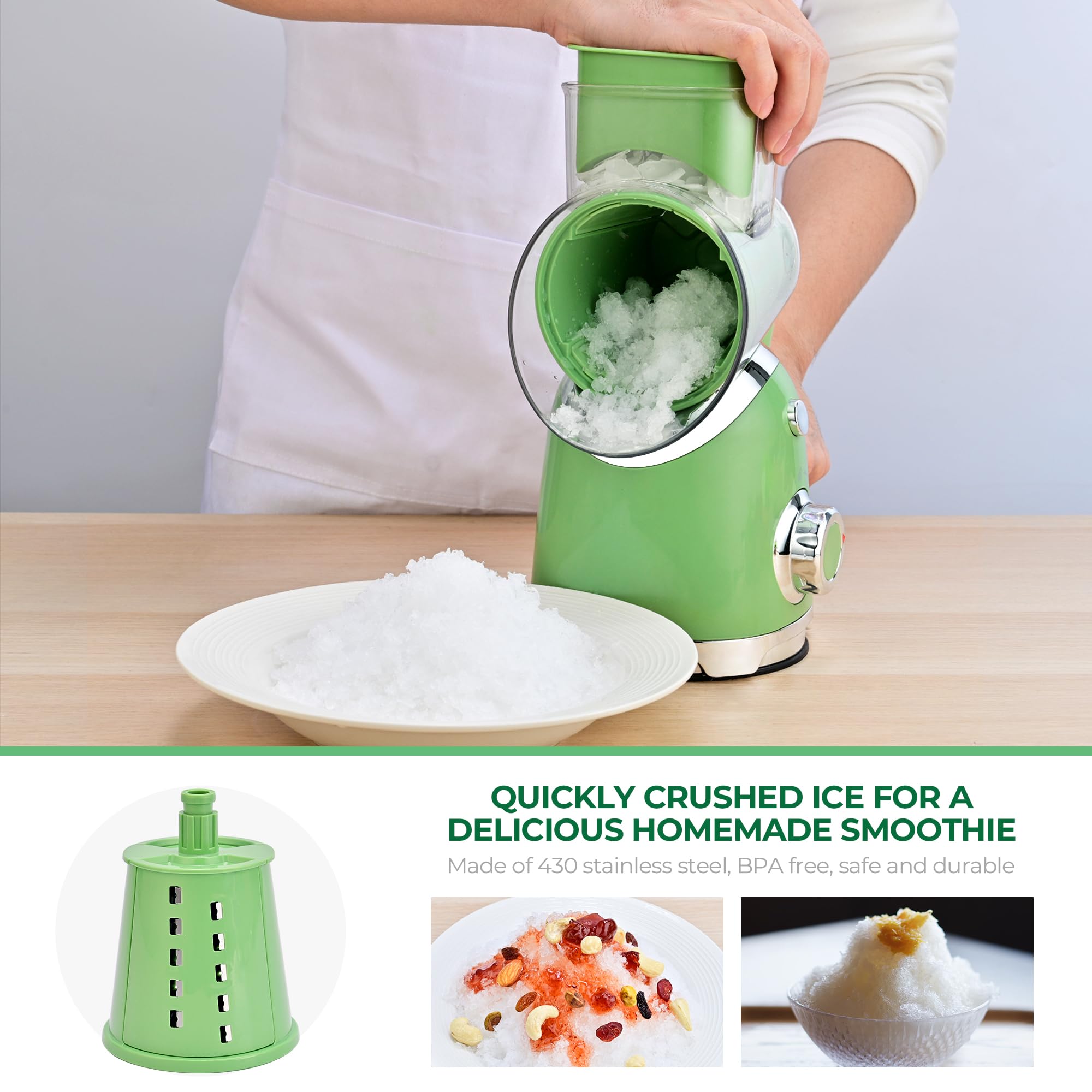 SUSTEAS suction-base design keeps grater steady during use.