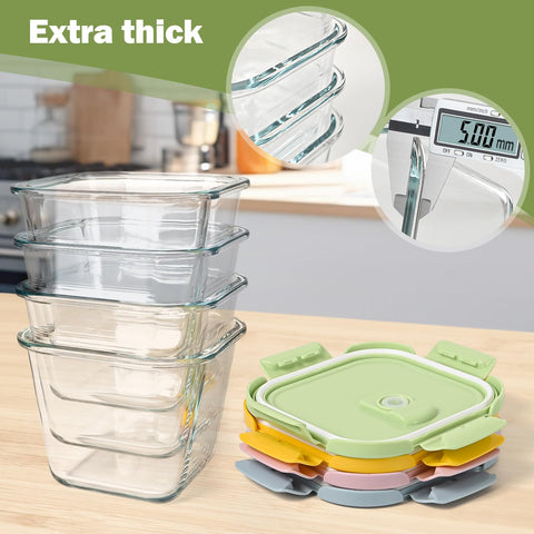 Susukkie stackable glass storage container saves fridge space