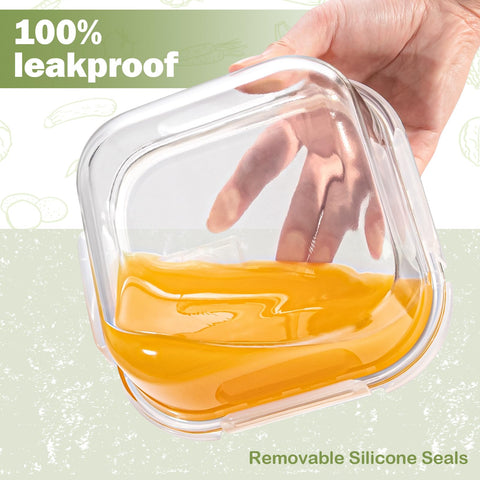 Susukkie vented lid glass container speeds reheating without full lid removal.