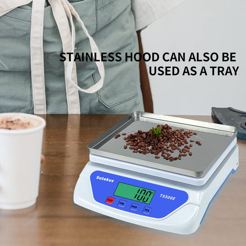 Sutekus Digital Scales display and buttons enable quick unit switching.