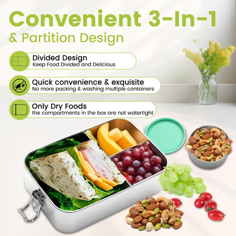 SUTETLW leak-proof lid keeps contents secure during travel.
