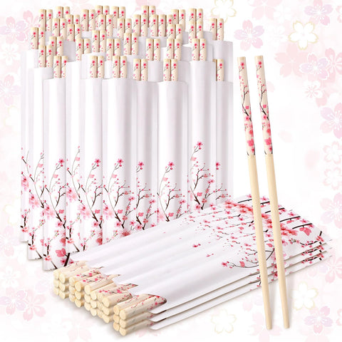 Suttmin cherry blossom chopsticks 50-pair pack for weddings and events