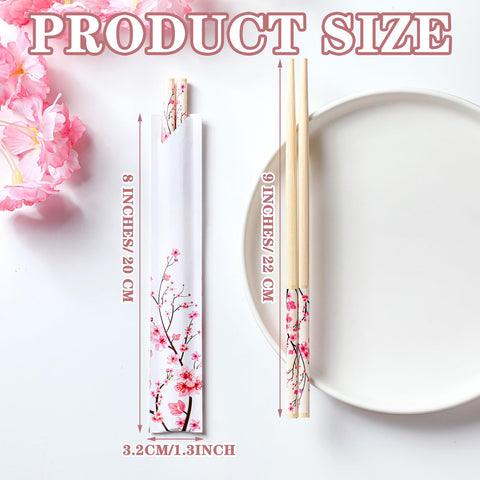 Suttmin chopsticks with blue flower sleeve for elegant table settings