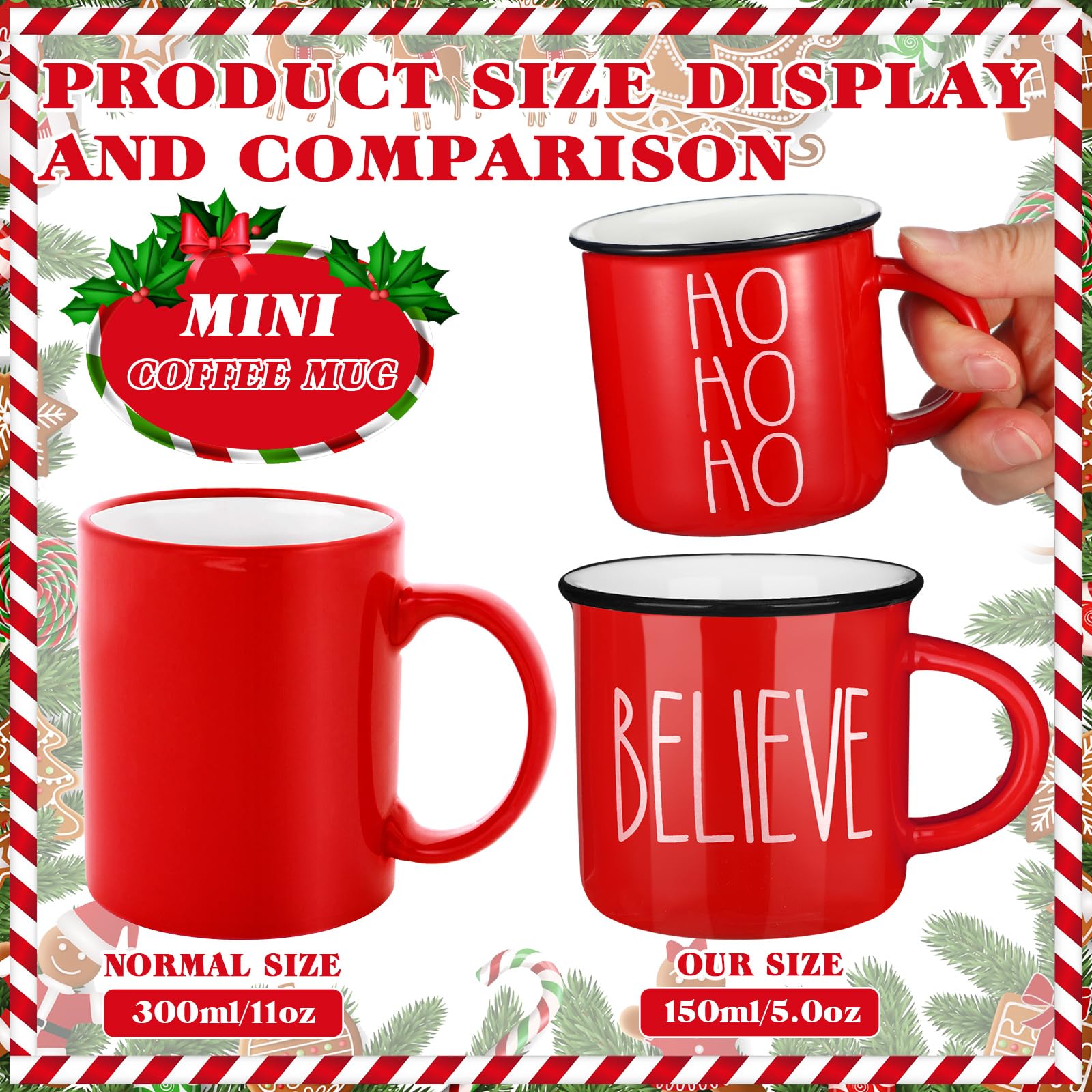 Suttmin compact ceramic mini cups suitable for displays