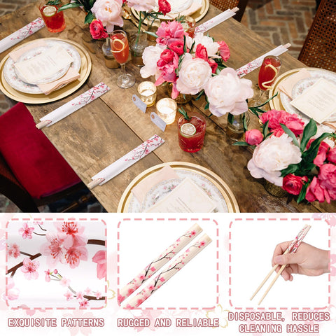 Suttmin disposable bamboo chopsticks with UV-treated smooth surface