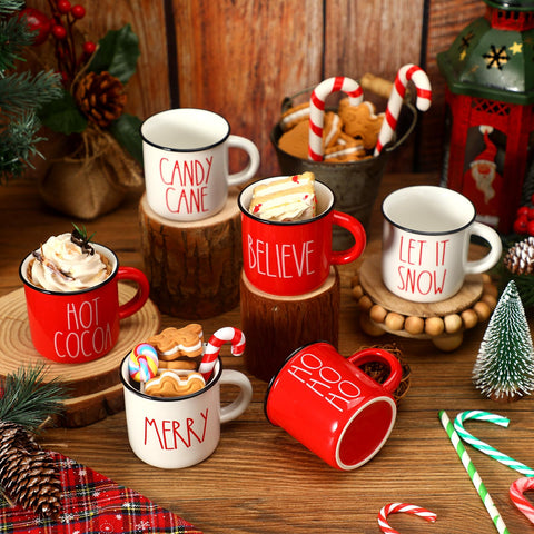 Suttmin holiday table centrepiece mini mugs brighten kitchen displays