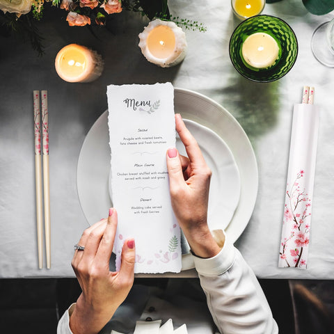 Suttmin wedding favors cherry blossom chopsticks elevate celebrations