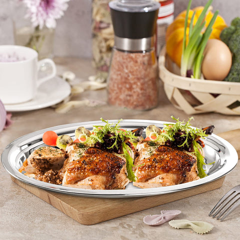 Suwimut mirror-polished surface adds a classy look to any table setting.
