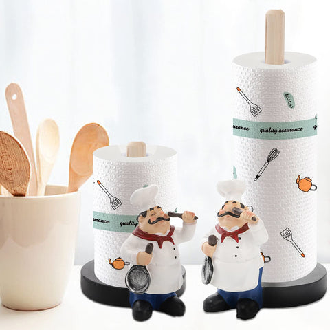 Suwimut kitchen cafe restaurant decoration blends function with playful chef motif.
