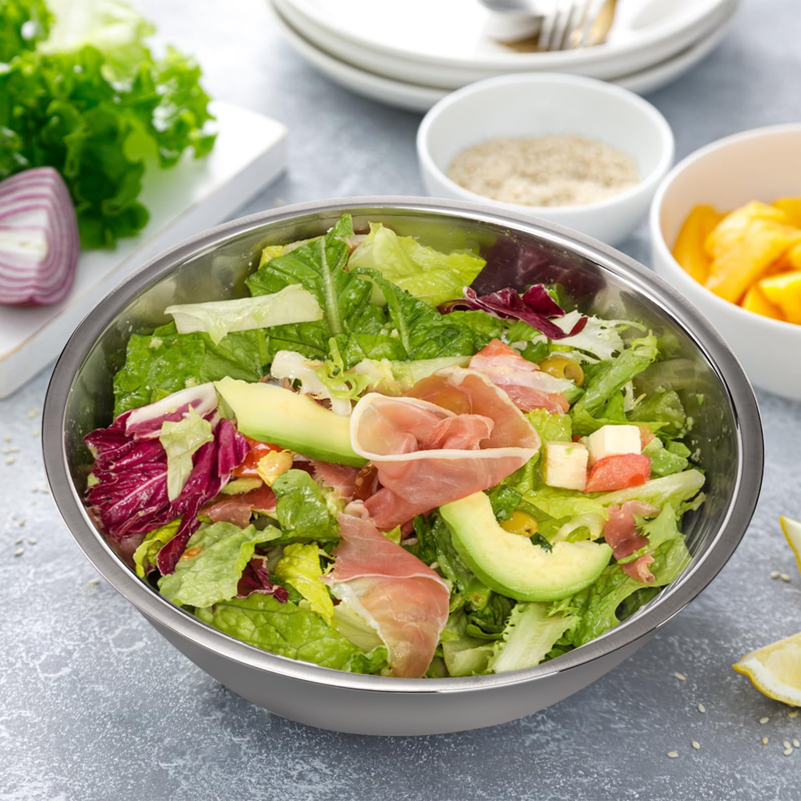 Suwimut versatile bowls for mixing, serving, and storing daily meals.