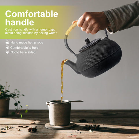 Suyika cast iron teapot as elegant kitchen centerpiece