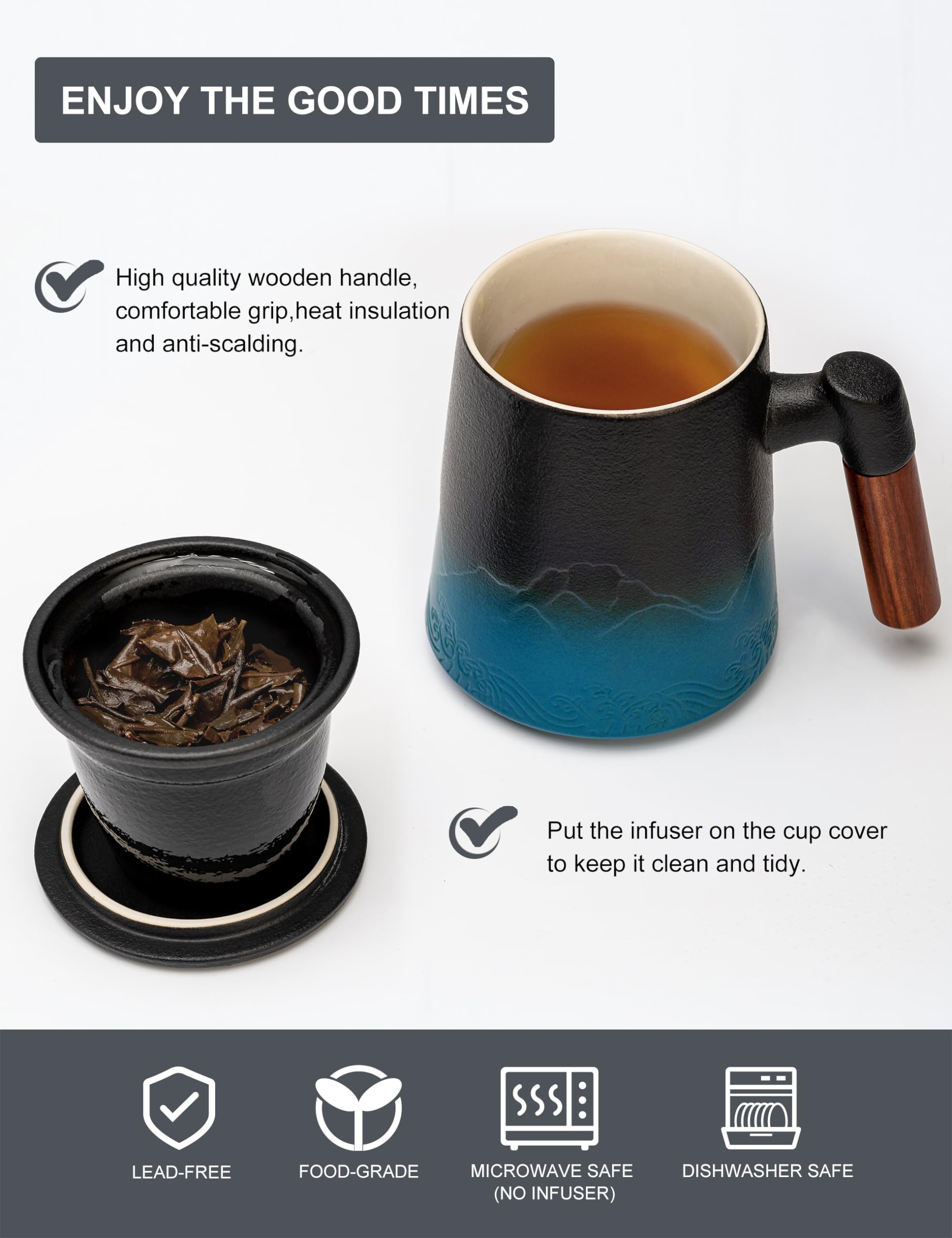 Suyika high-temperature fired ceramic keeps color vibrant and durable.