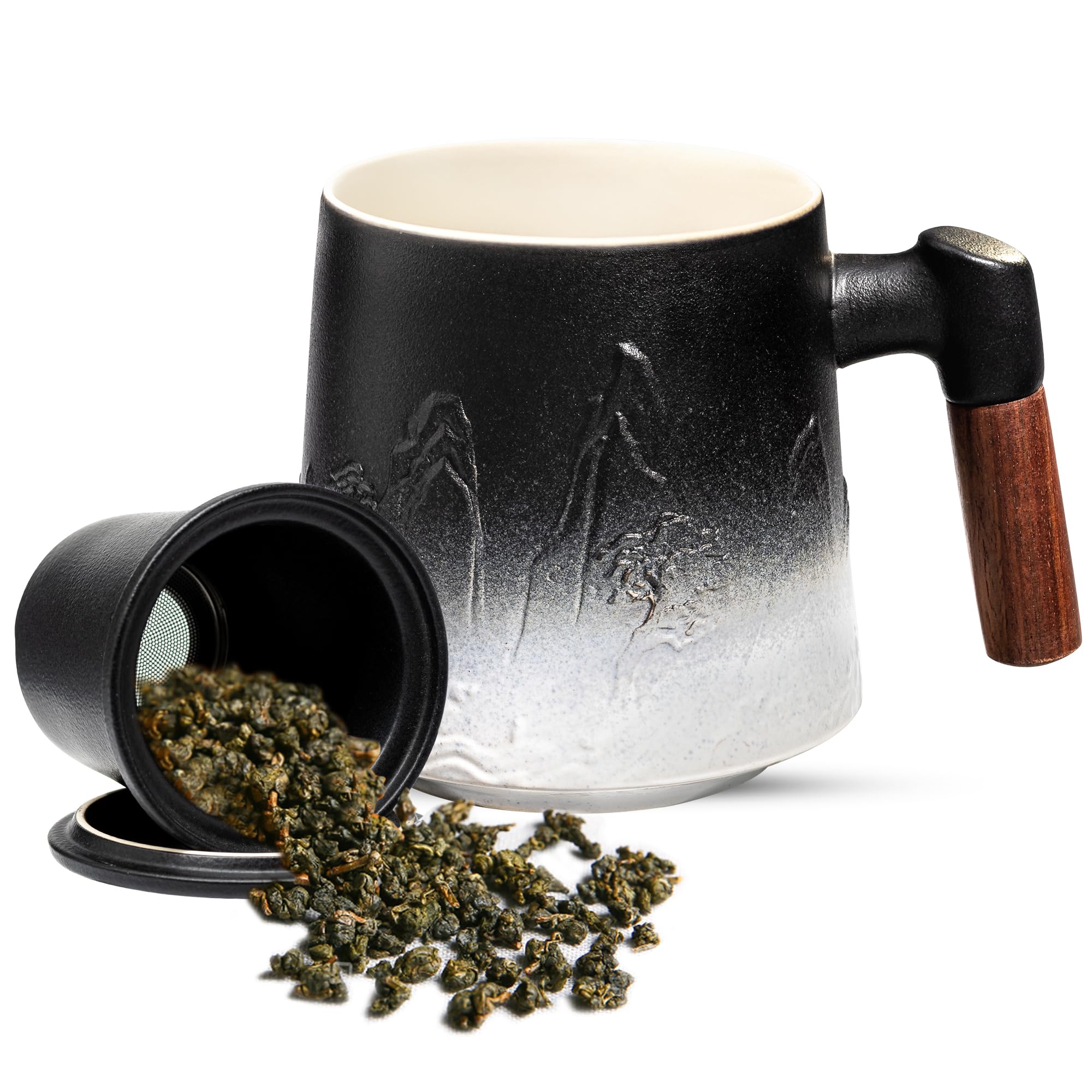 Suyika gradient-embossed mug demonstrates contemporary design and function