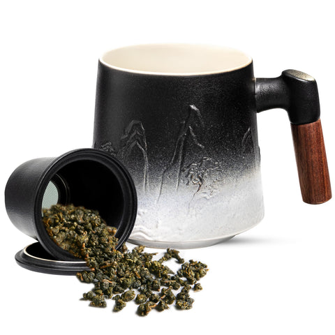 Suyika gradient-embossed mug demonstrates contemporary design and function