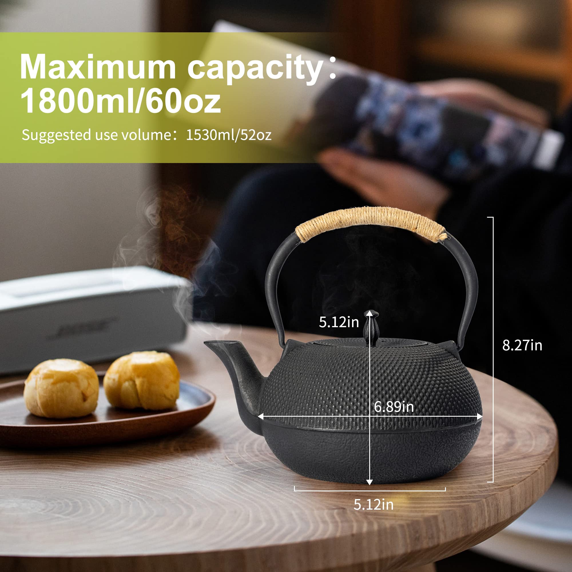 Suyika stainless steel infuser ensures clean tea extraction