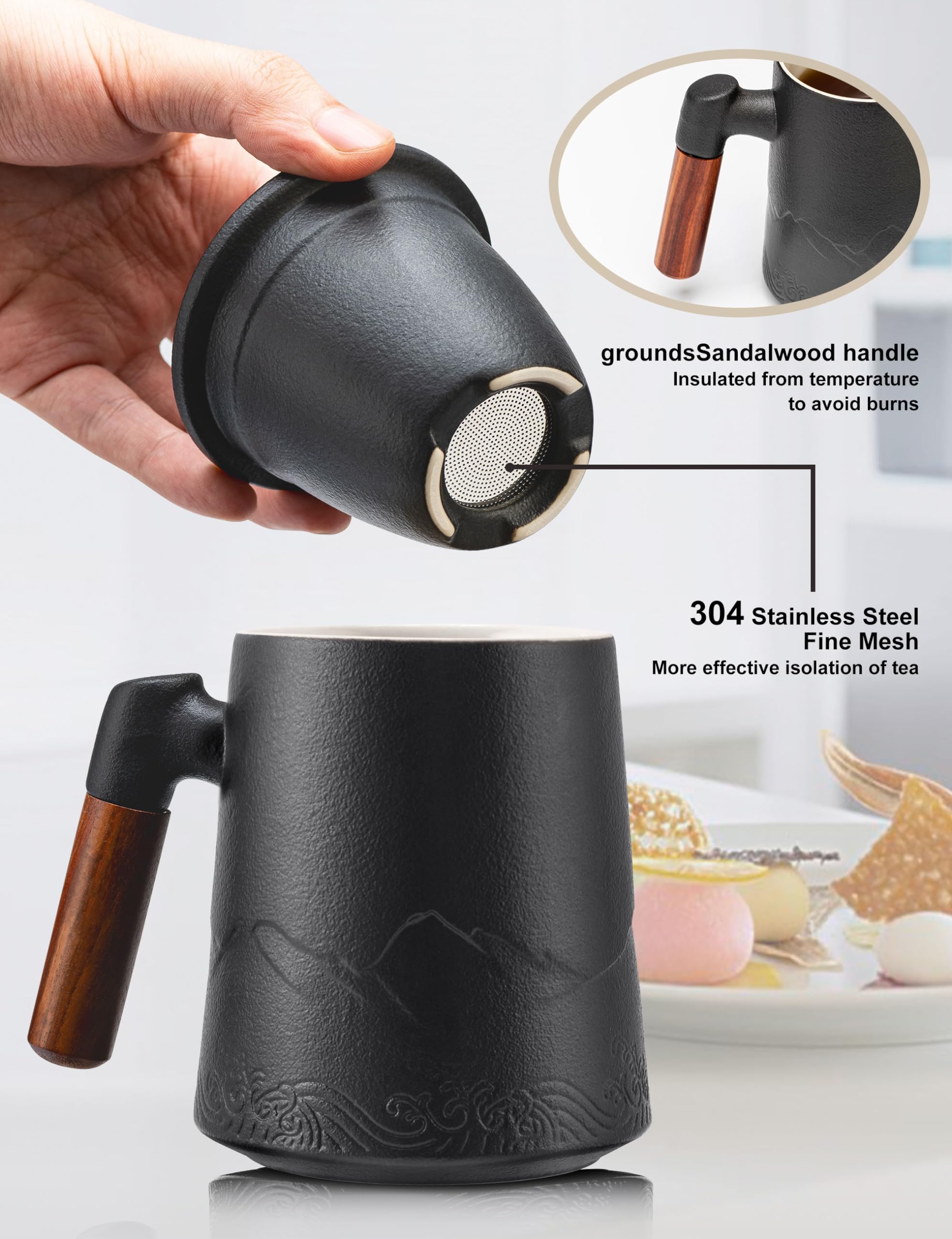 Suyika lid doubles as a tray to keep surfaces tidy.