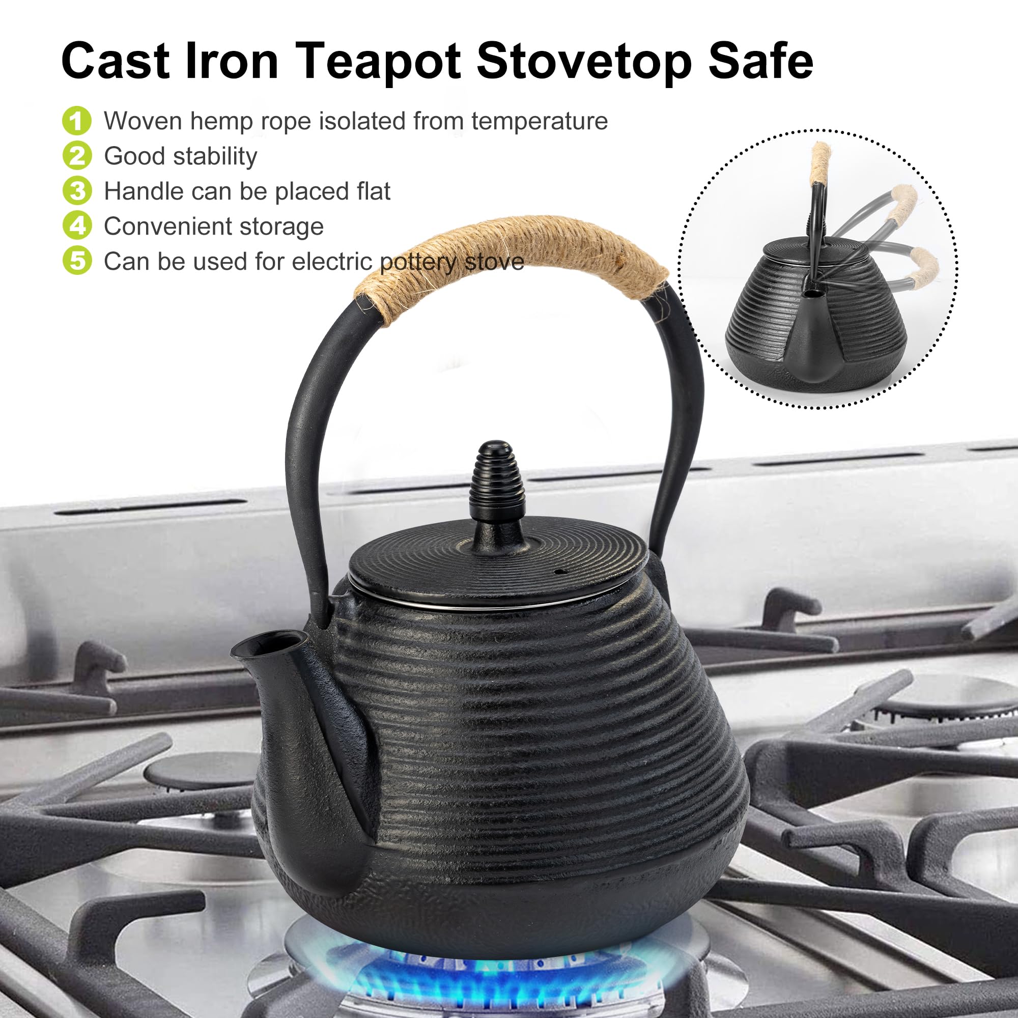 Suyika teapot ready to serve two to three cups of tea.