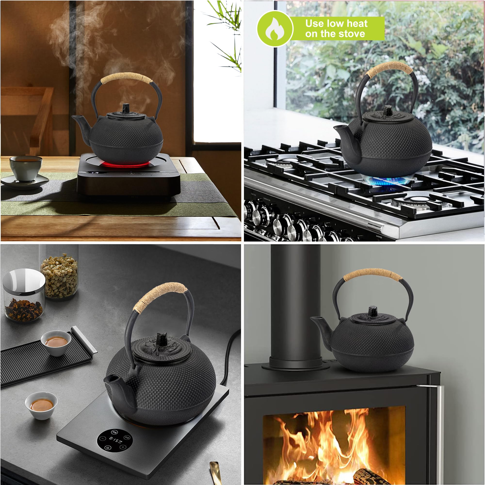 Suyika teapot 750ml usable capacity for small gatherings.