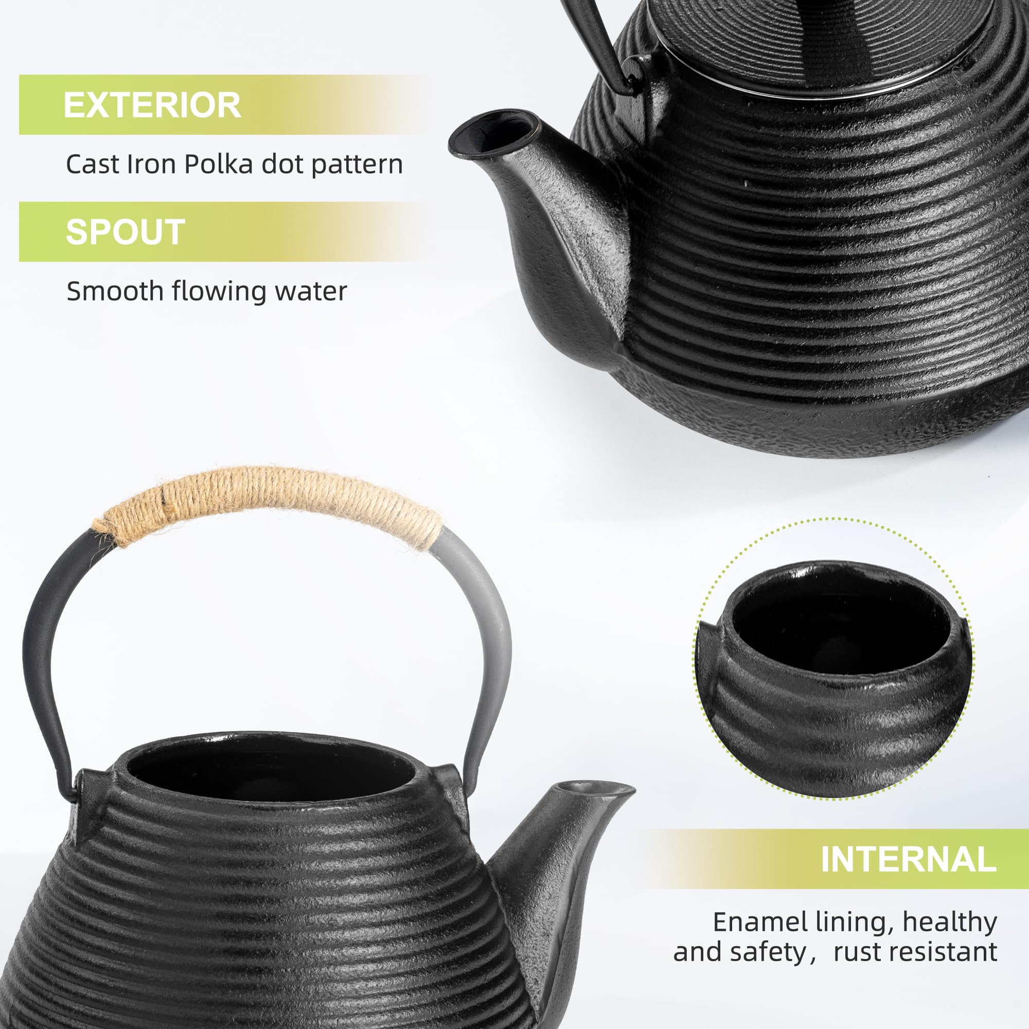 Suyika teapot displayed as a stylish kitchen decor accessory.