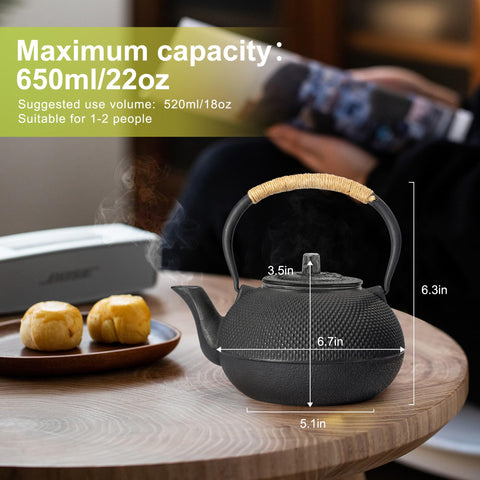 Suyika teapot on stove for gentle heating