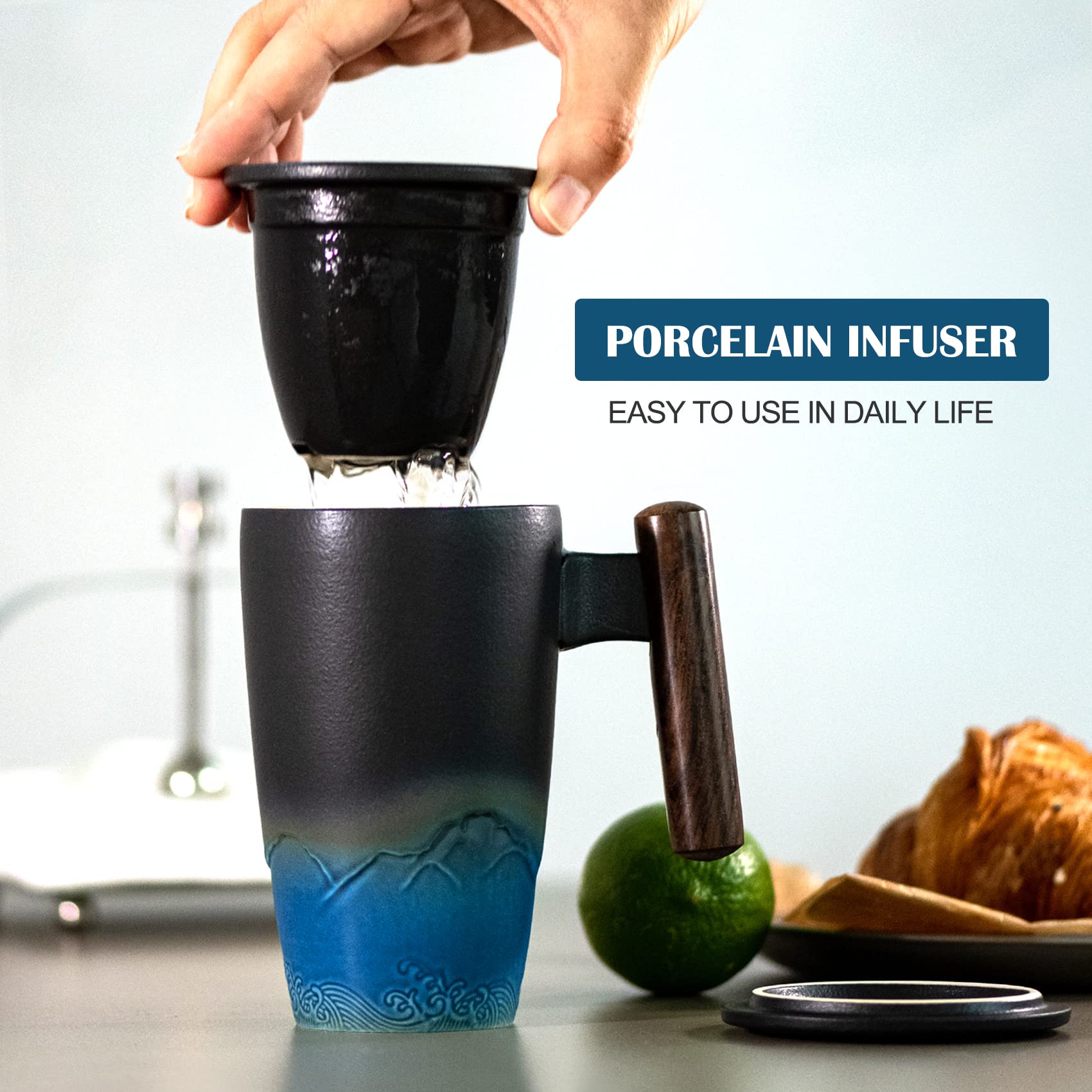 Suyika Tomotime ceramic filter is removable for easy cleaning