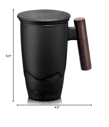 Elegant black finish suits any desk or kitchen space