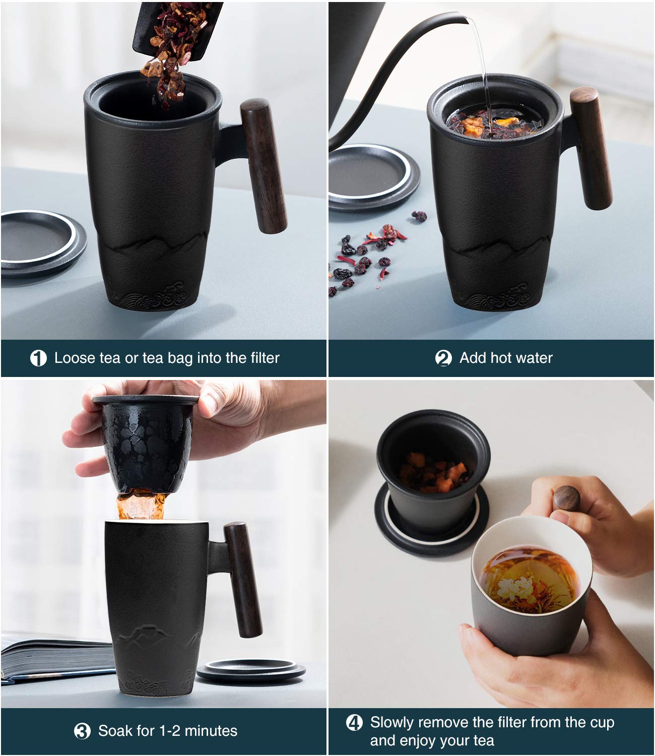Dishwasher-safe filter for quick, easy cleaning
