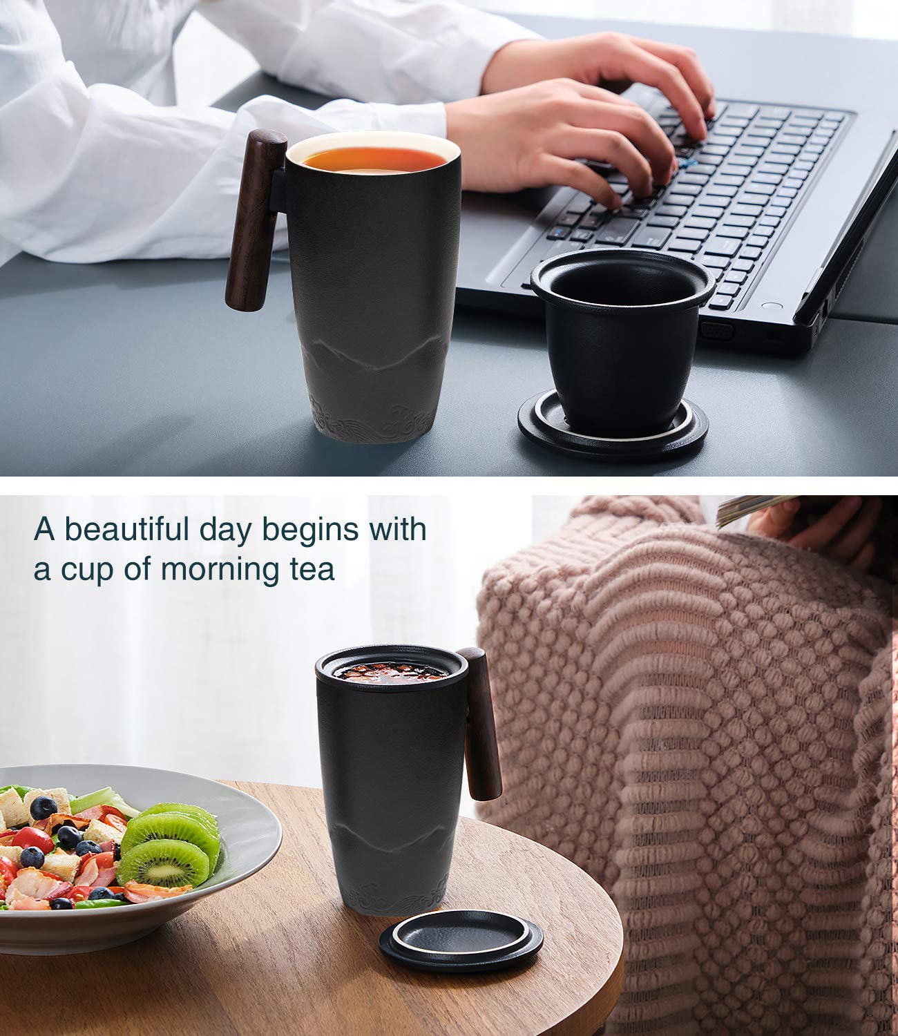 Removable ceramic filter for pure flavor without metallic aftertaste