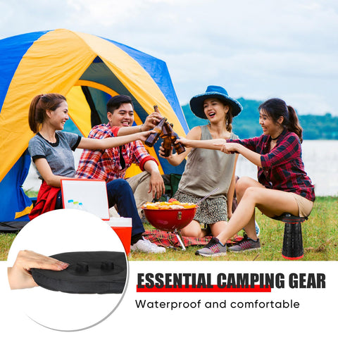 Suzile portable cushion folds flat for easy storage and transport.