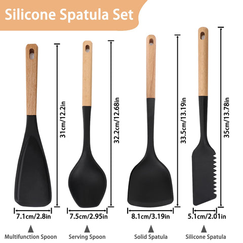 Svailse spatula in nonstick silicone, flexible edge for scraping corners.