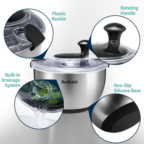 SveBake inner basket designed for efficient air drying