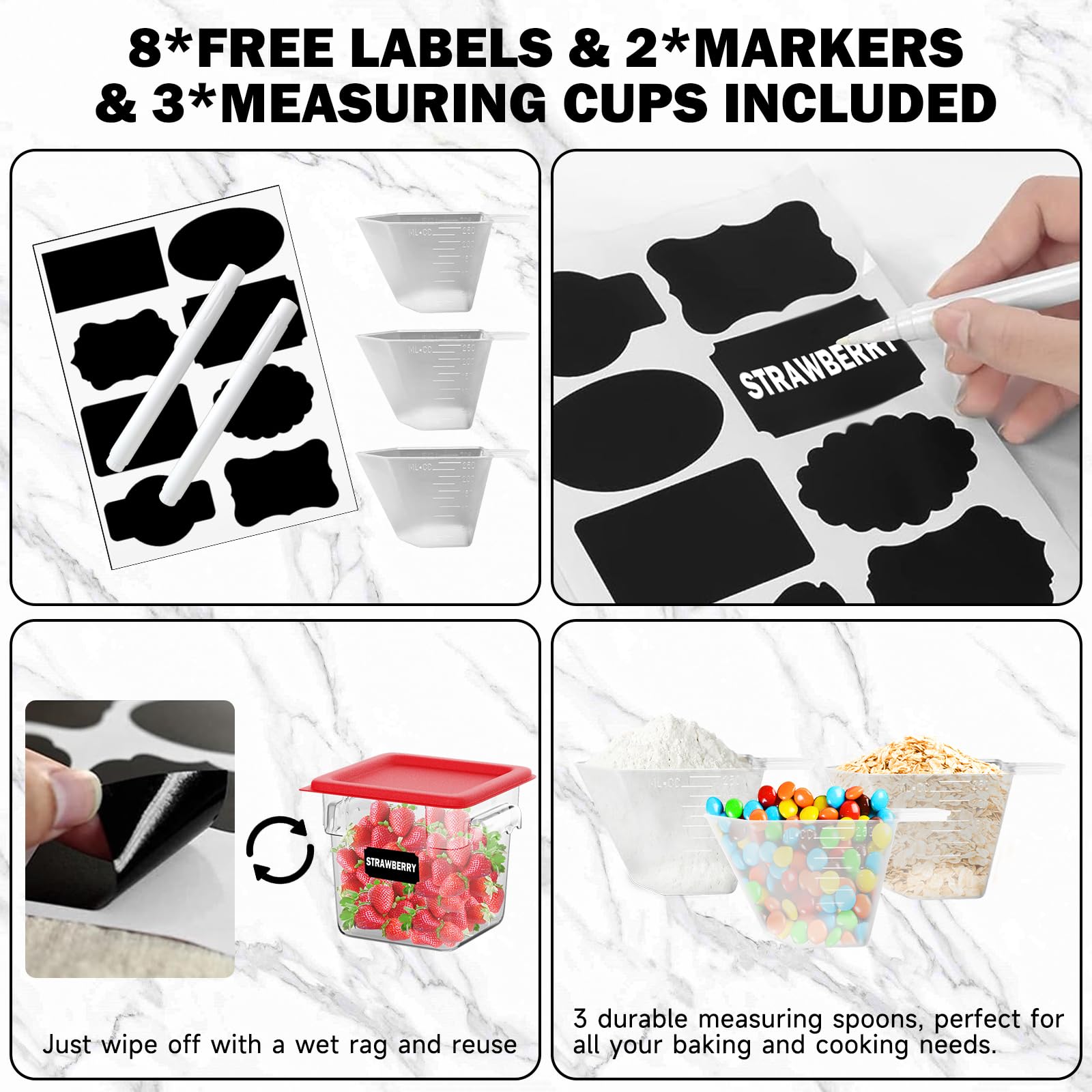 SVKLHY secure lid design helps maintain freshness and prevent spills.