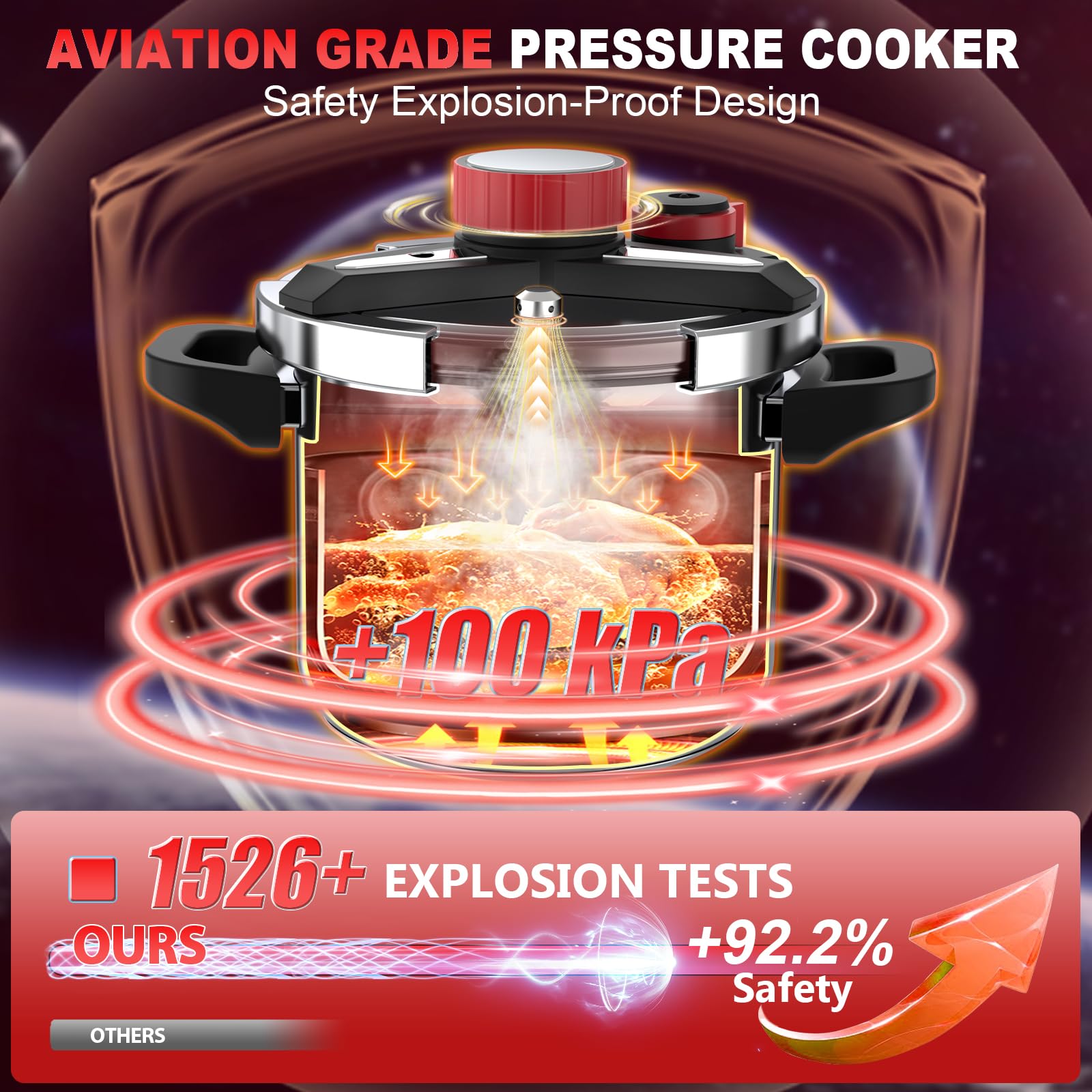 SVKLHY induction compatible base delivers even heat on compatible stoves