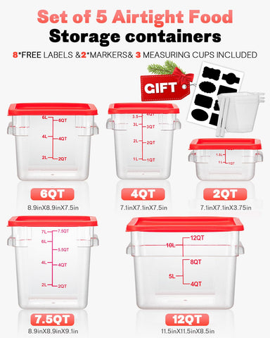 SVKLHY NSF-certified containers ensure safe, non-toxic food storage.