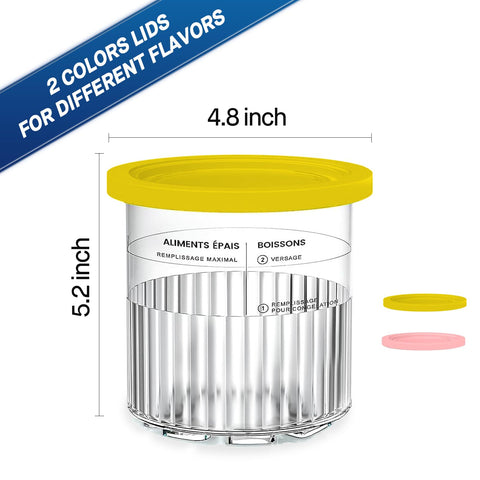 SVNOOC Ninja Creami pint; dishwasher-safe for easy cleanup.