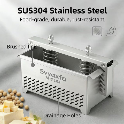 Svyaxfa Tofu Press with drip tray enables mess-free pressing and drainage.