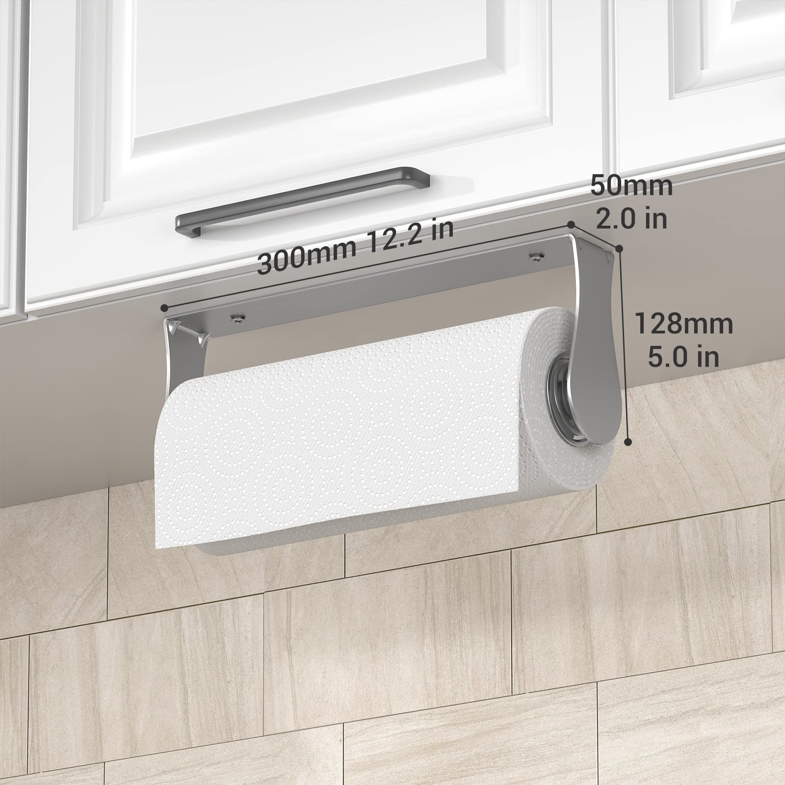 Swaitee kitchen bathroom paper roll holder fits standard rolls