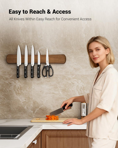 Swaitee full-length magnetic adsorption holds large knives securely