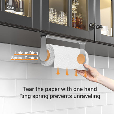 Swaitee one-hand tear paper towel holder enables quick sheets