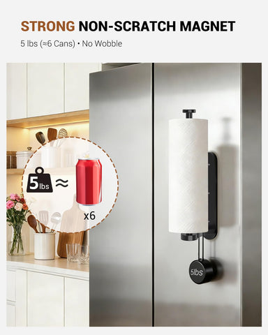 Swaitee one-hand tear ratchet in action enabling hands-free towel use