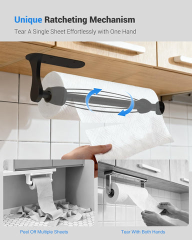 Swaitee one-handed tear action with damping mechanism