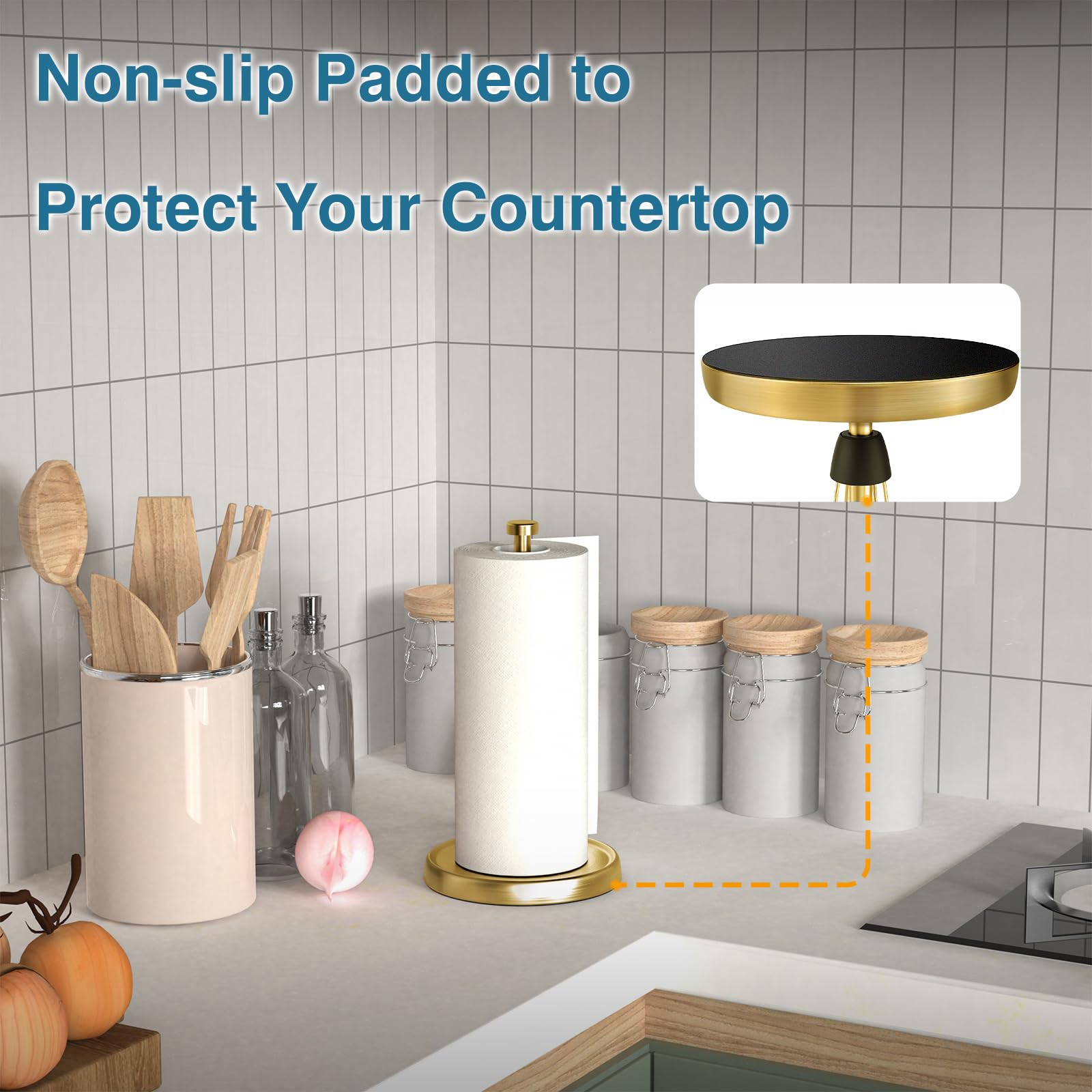 Fits most standard paper towel rolls for convenient use across households.