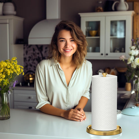 Elegant gold tone complements farmhouse and contemporary decor alike.