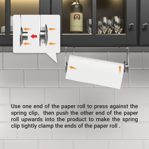 Swaitee stainless steel paper towel holder resists moisture and wear