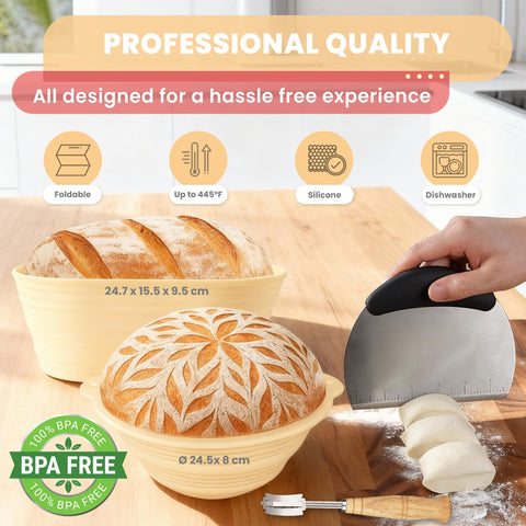 Swakik dough whisk for smooth, even mixing and handling