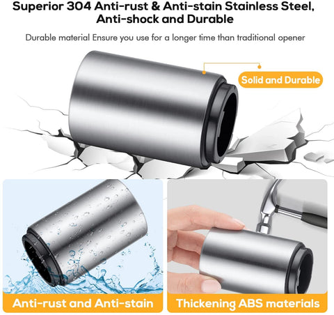 Swaytail magnetic cap catch prevents cap loss during use.