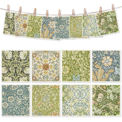 Swedish dishcloths with blue-green floral pattern for quick drying and elegant kitchen decor.