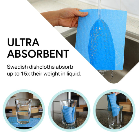 Swedish Wholesale dishcloth reusable cleaning cloth ready for multiple uses